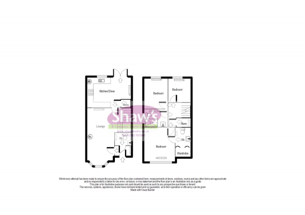 Floor Plan Image for 3 Bedroom Detached House for Sale in Clare Street, Mow Cop, Stoke-on-Trent