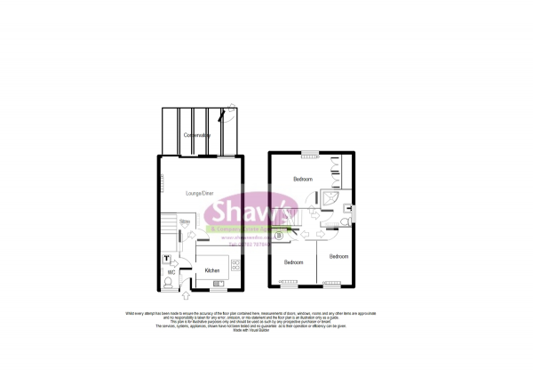 Floor Plan Image for 3 Bedroom Semi-Detached House for Sale in Merlin Way, Kidsgrove, Stoke-on-Trent