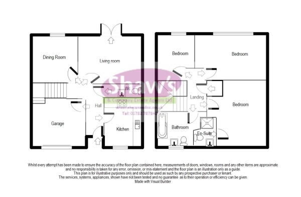 Floor Plan Image for 3 Bedroom Detached House for Sale in Bambury Drive, Talke, Stoke-on-Trent