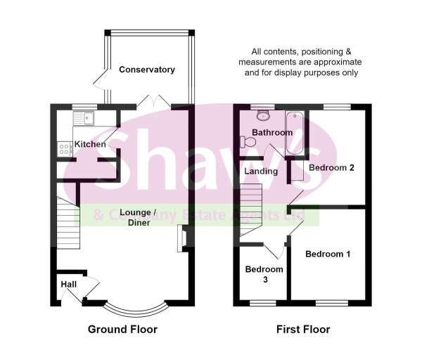 Floor Plan Image for 3 Bedroom Detached House for Sale in Hillside Avenue, Kidsgrove, Stoke-on-Trent