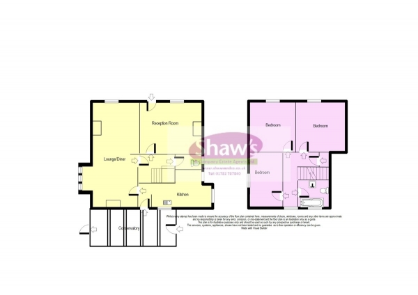 Floor Plan Image for 3 Bedroom Cottage for Sale in Hawthorne Cottage, Congleton Road, Talke, Stoke-on-Trent