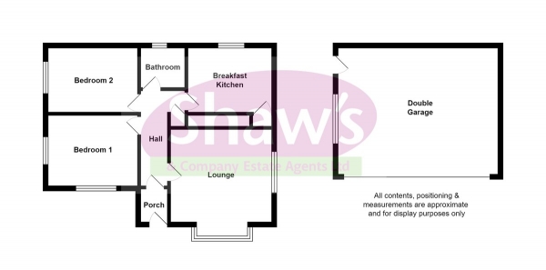 Floor Plan Image for 2 Bedroom Detached Bungalow for Sale in Chester Road, Talke, Stoke-on-Trent