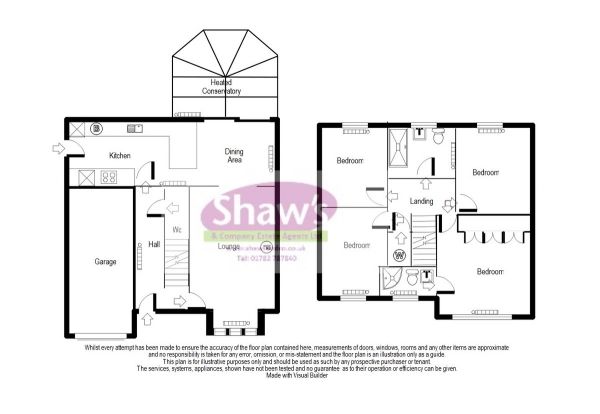 Floor Plan Image for 4 Bedroom Detached House for Sale in Harebell Grove, Packmoor, Stoke-on-Trent