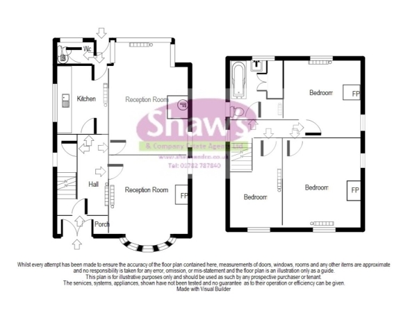 Floor Plan Image for 3 Bedroom Detached House for Sale in Milton Road, Sneyd Green, Stoke-on-Trent