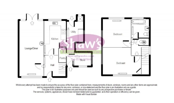 Floor Plan Image for 2 Bedroom Semi-Detached House for Sale in Cedar Avenue, Talke, Stoke-on-Trent