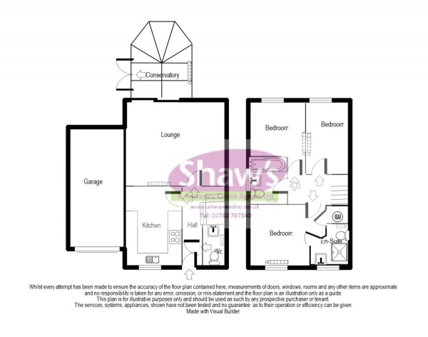 Floor Plan Image for 3 Bedroom Semi-Detached House for Sale in Birkdale Drive, Kidsgrove, Stoke-on-Trent