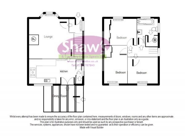 Floor Plan Image for 3 Bedroom Semi-Detached House for Sale in Station Road, Halmer End, Stoke-on-Trent