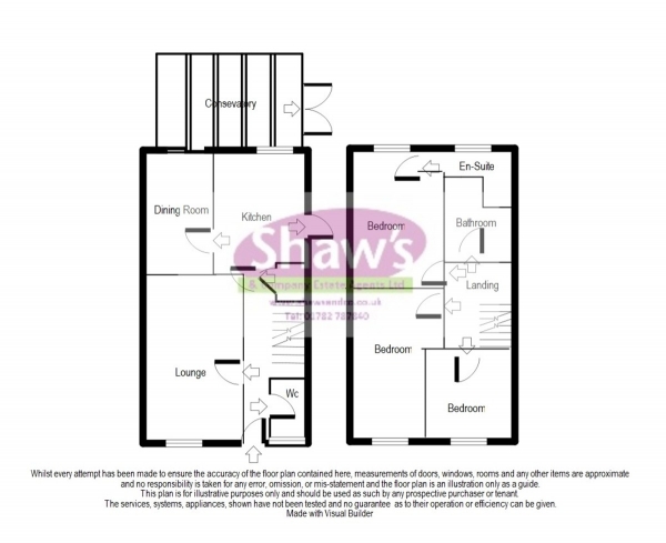 Floor Plan Image for 3 Bedroom Detached House for Sale in Merlin Way, Kidsgrove, Stoke-on-Trent