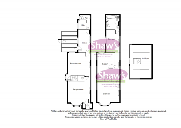 Floor Plan Image for 3 Bedroom Semi-Detached House for Sale in Congleton Road, Talke, Stoke-on-Trent