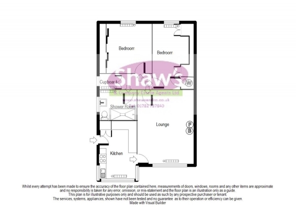 Floor Plan Image for 2 Bedroom Semi-Detached Bungalow for Sale in Jodrell View, Kidsgrove, Stoke-on-Trent