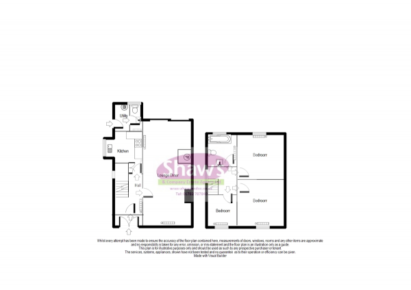 Floor Plan Image for 3 Bedroom Semi-Detached House for Sale in High Street, Harriseahead, Stoke-on-Trent