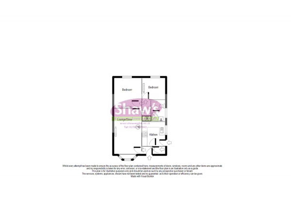 Floor Plan Image for 2 Bedroom Semi-Detached Bungalow for Sale in Galleys Bank, Kidsgrove, Stoke-on-Trent