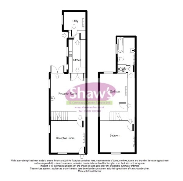 Floor Plan Image for 2 Bedroom End of Terrace House for Sale in Mount Pleasant, Kidsgrove, Stoke-on-Trent