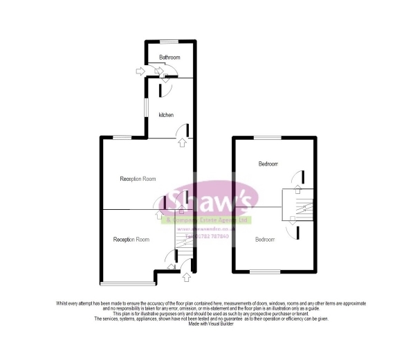 Floor Plan Image for 2 Bedroom Terraced House for Sale in Patterdale Street, Burslem, Stoke-on-Trent