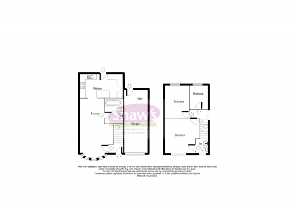 Floor Plan Image for 3 Bedroom Semi-Detached House for Sale in Southborough Crescent, Bradeley, Stoke-on-Trent