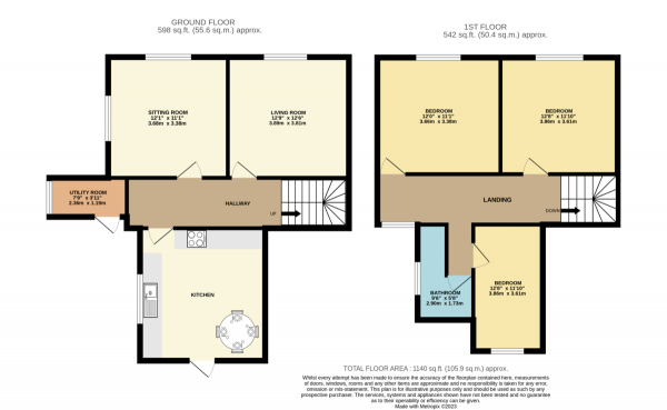 Floor Plan Image for 3 Bedroom Semi-Detached House for Sale in North Road, Havering-atte-bower, Romford