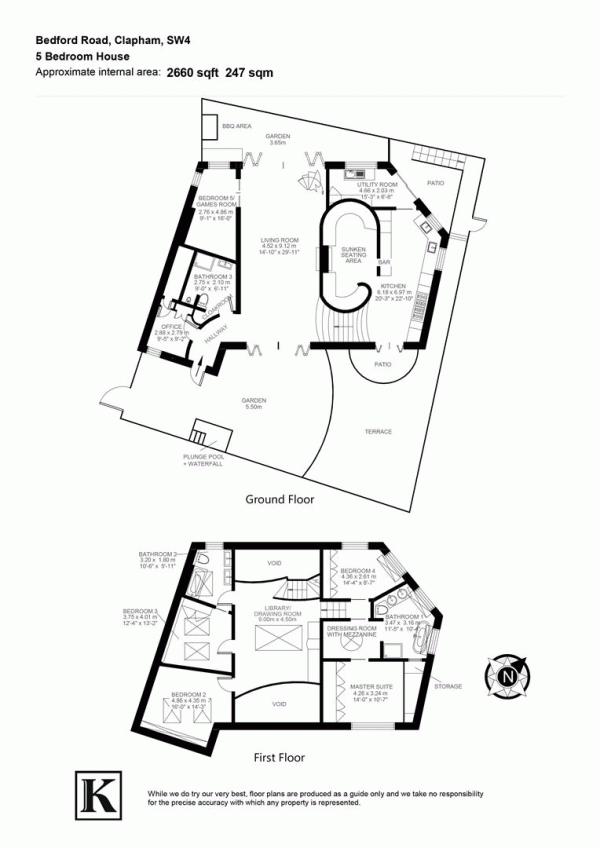 Floor Plan Image for 5 Bedroom Property for Sale in The Old Printworks, SW4