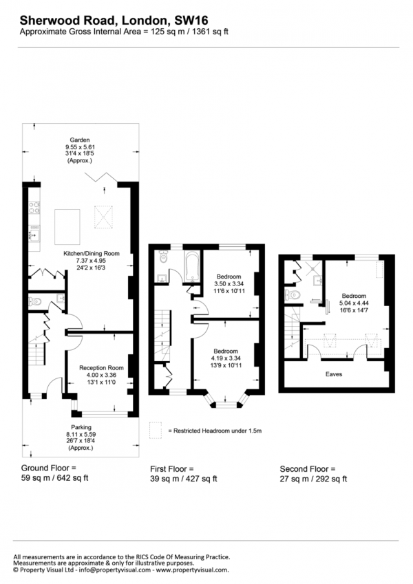 Floor Plan Image for 3 Bedroom Terraced House for Sale in Sherwood Avenue