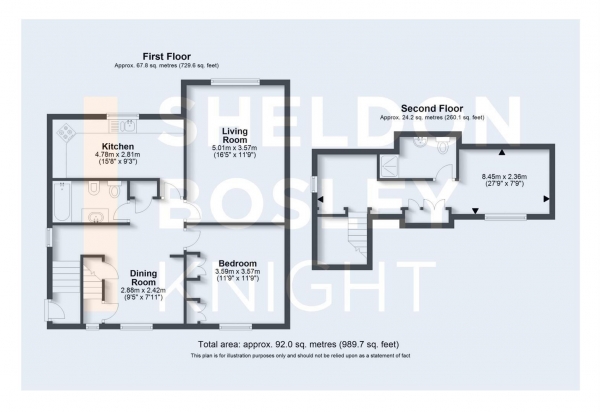 Floor Plan Image for 2 Bedroom Maisonette for Sale in Seymour Gate, Chipping Campden