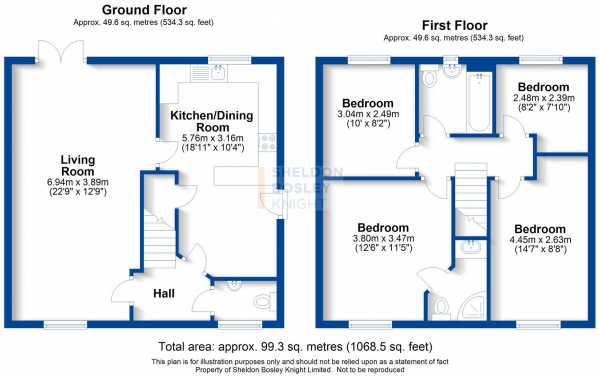 Floor Plan Image for 4 Bedroom Detached House to Rent in David Way, Bishopton