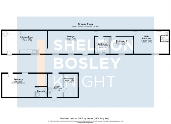 Floor Plan Image for 3 Bedroom Barn Conversion for Sale in Manor Farm Barns, Honeybourne, Evesham