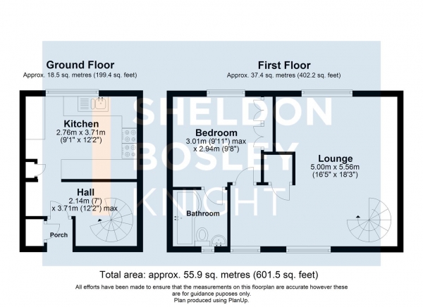 Floor Plan Image for 1 Bedroom Terraced House for Sale in St. Matthews Close, Evesham