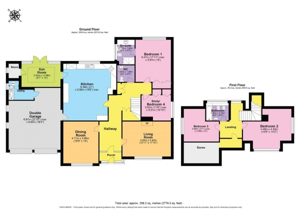 Floor Plan Image for 4 Bedroom Property for Sale in Broadway Road, Evesham