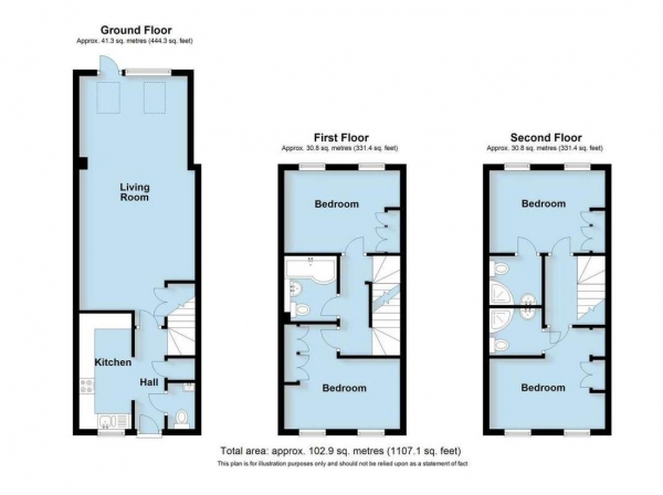 Floor Plan Image for 4 Bedroom Property to Rent in Chapel Street, Leamington Spa