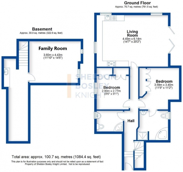 Floor Plan Image for 2 Bedroom Duplex to Rent in Leam Terrace, Leamington Spa