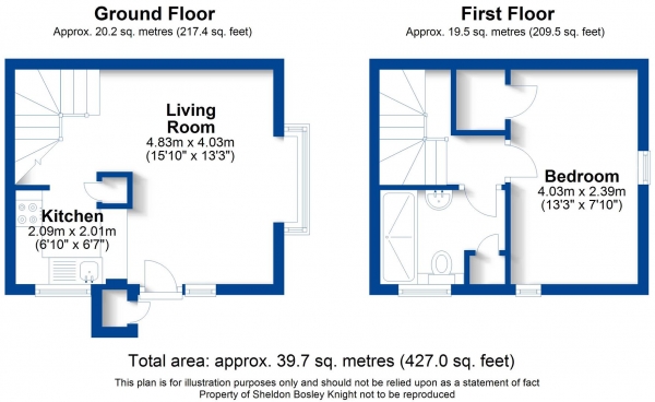 Floor Plan Image for 1 Bedroom Property for Sale in Spring Pool, Warwick