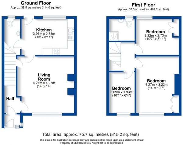 Floor Plan Image for 3 Bedroom Cottage for Sale in Long Itchington Road, Offchurch, Leamington Spa