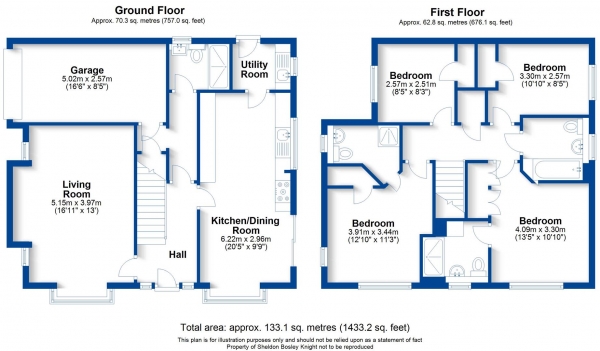 Floor Plan Image for 4 Bedroom Detached House for Sale in Mark Antony Drive, Heathcote, Warwick