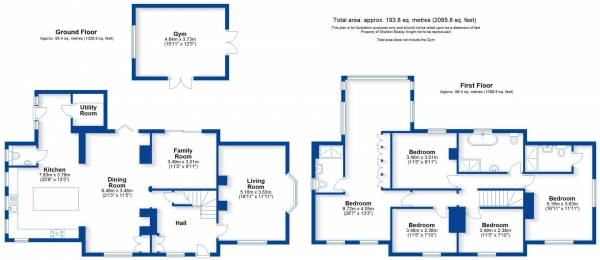 Floor Plan Image for 5 Bedroom Detached House for Sale in Hill Farm, Wappenbury, Leamington Spa