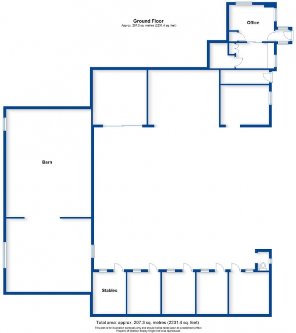 Floor Plan Image for 5 Bedroom Detached House for Sale in Hill Farm, Wappenbury, Leamington Spa