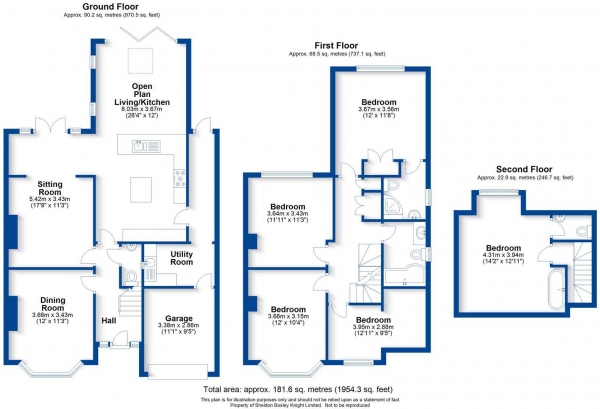 Floor Plan Image for 5 Bedroom Semi-Detached House for Sale in Rugby Road, Leamington Spa