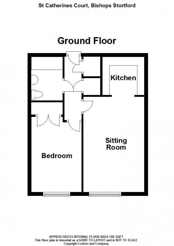 Floor Plan Image for 1 Bedroom Retirement Property for Sale in Windhill, Bishop's Stortford