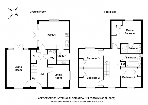 Floor Plan Image for 4 Bedroom Detached House for Sale in Easton Drive, St Michael's Hurst, Bishop's Stortford