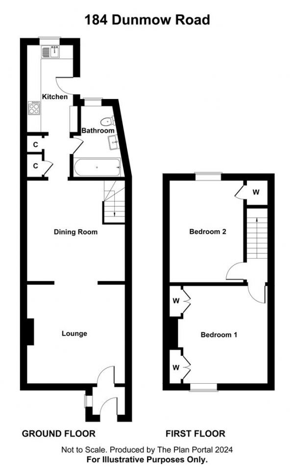 Floor Plan Image for 2 Bedroom Semi-Detached House for Sale in Bishop's Stortford