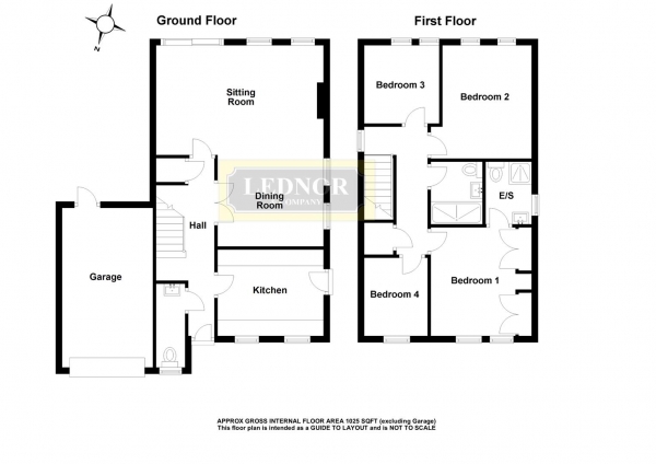 Floor Plan for 4 Bedroom Detached House for Sale in Thorley Park, Bishop's Stortford, CM23, 4JF - Guide Price &pound550,000