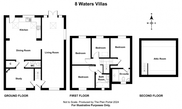 Floor Plan Image for 4 Bedroom Semi-Detached House for Sale in Hatfield Broad Oak