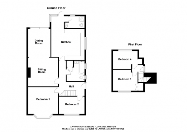 Floor Plan Image for 4 Bedroom Semi-Detached House for Sale in Bishop's Stortford