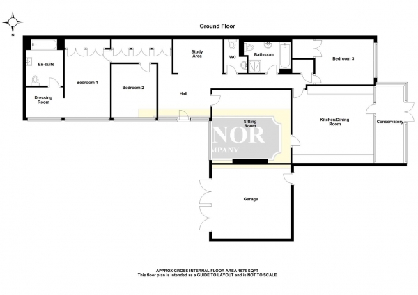 Floor Plan Image for 3 Bedroom Bungalow for Sale in Great Hormead