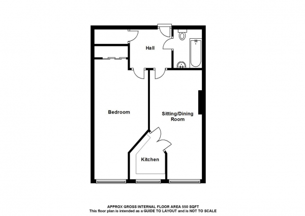 Floor Plan Image for 1 Bedroom Retirement Property for Sale in Bishop's Stortford