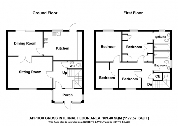 Floor Plan Image for 4 Bedroom Detached House for Sale in Bishop's Stortford