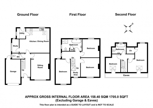 Floor Plan Image for 5 Bedroom Semi-Detached House for Sale in Thorley Park Road, Bishop's Stortford