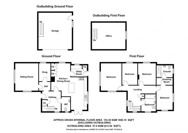 Floor Plan Image for 4 Bedroom Detached House for Sale in Birchanger, Bishop's Stortford