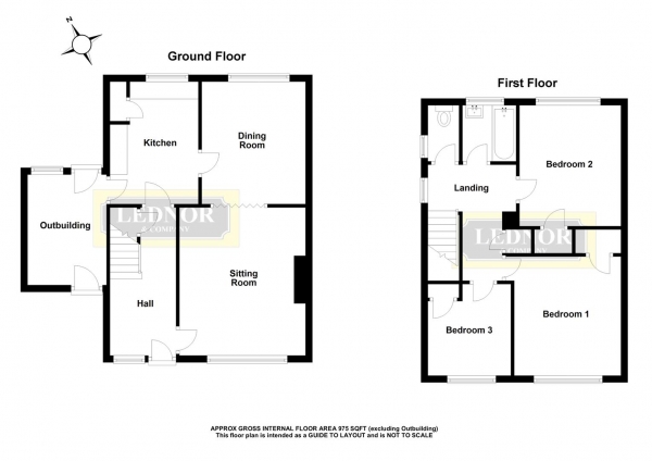 Floor Plan Image for 3 Bedroom Semi-Detached House for Sale in Bishop's Stortford