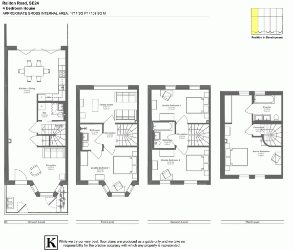 Floor Plan Image for 5 Bedroom Property for Sale in Railton Road, SE24