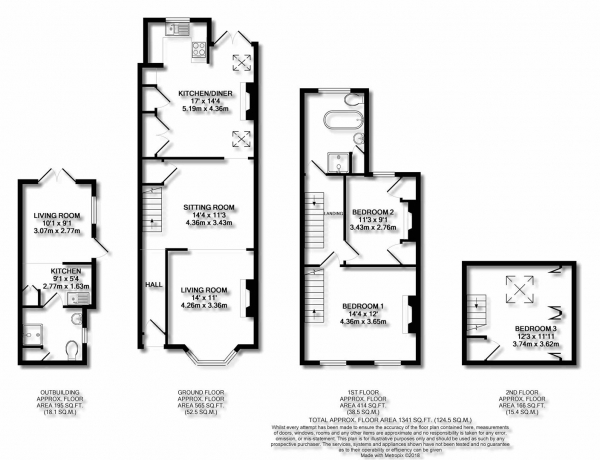 Floor Plan Image for 3 Bedroom Property for Sale in Mead Road, North Uxbridge