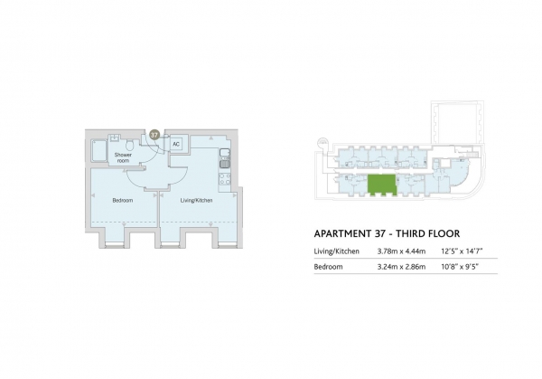 Floor Plan Image for 1 Bedroom Apartment for Sale in Windsor Street, Uxbridge